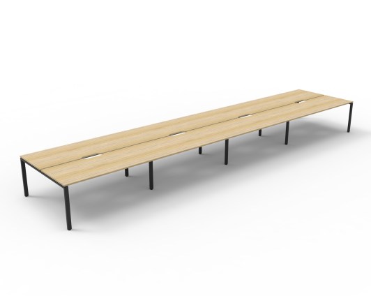 Black Frame - Natural Oak Top with Screen